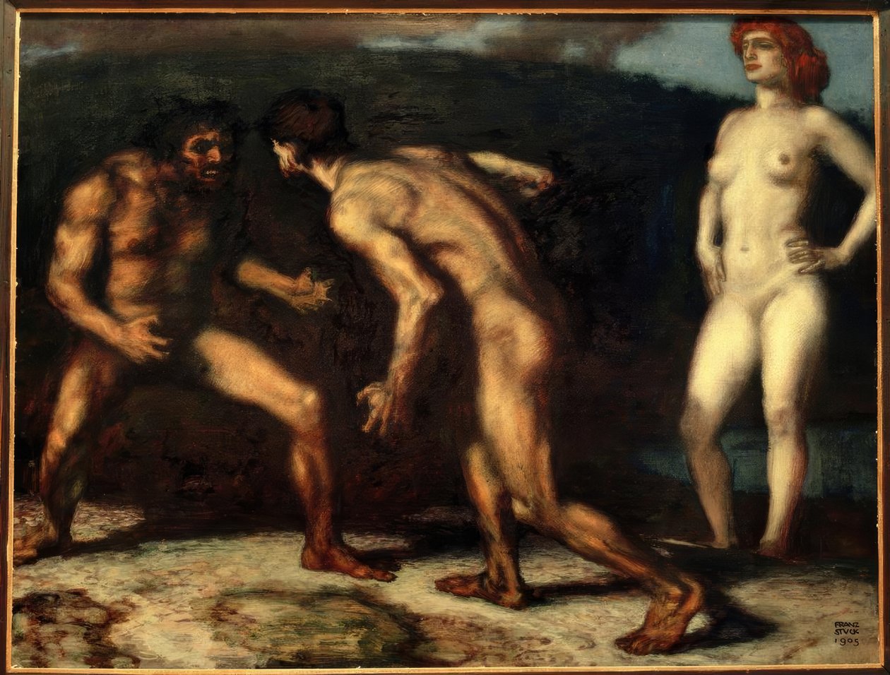 Kampen för kvinnor av Franz von Stuck