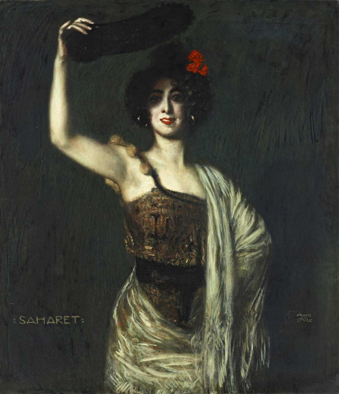 Dansaren Saharet av Franz von Stuck