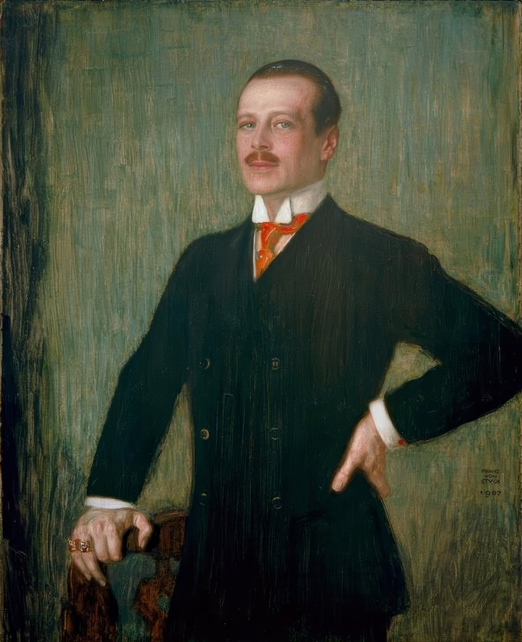 Ernst Ludwig av Hessen / Gem. Bit av Franz von Stuck
