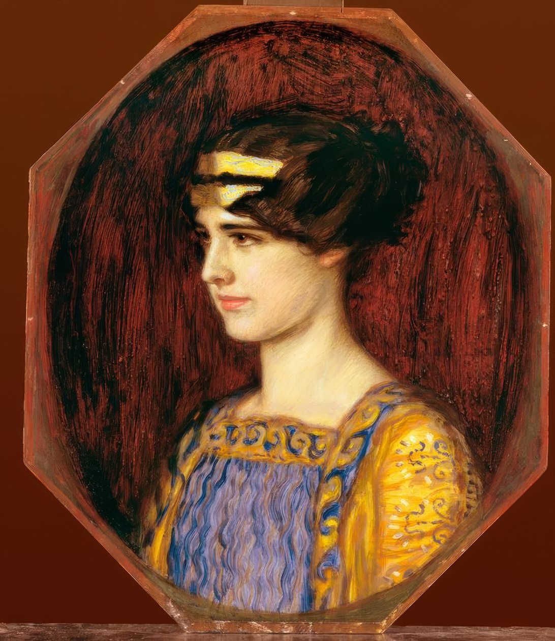Franz von. Fast, Mary som en grek av Franz von Stuck