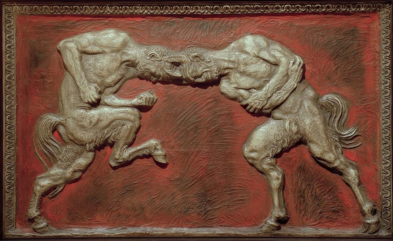 Slåss mot fauner av Franz von Stuck