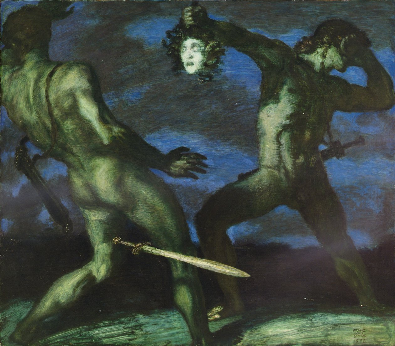 Perseus med huvudet av Medusa av Franz von Stuck