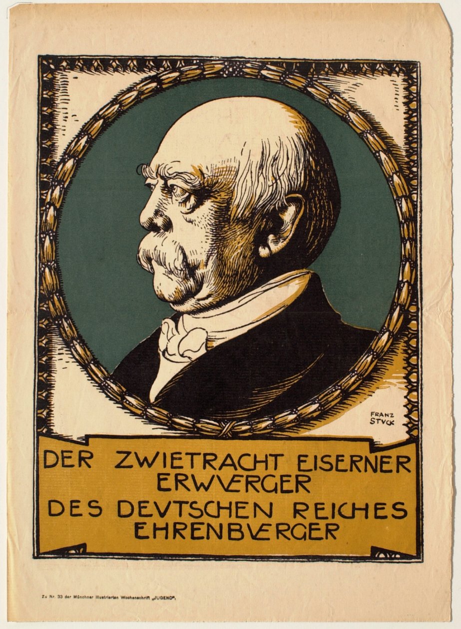 Porträtt av Otto von Bismarck av Franz von Stuck