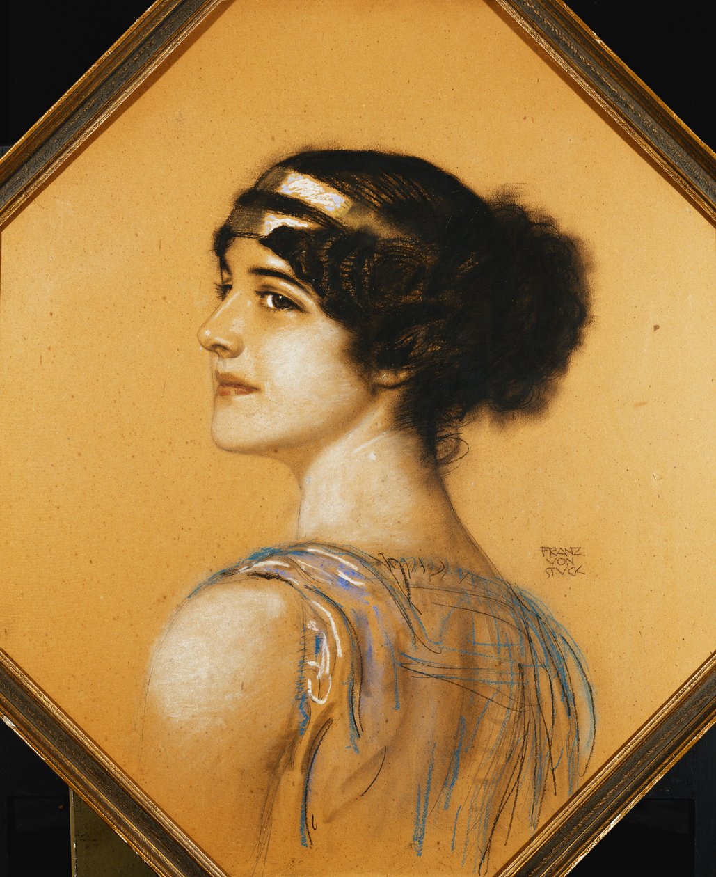 Porträtt av konstnärens dotter, Mary, av Franz von Stuck