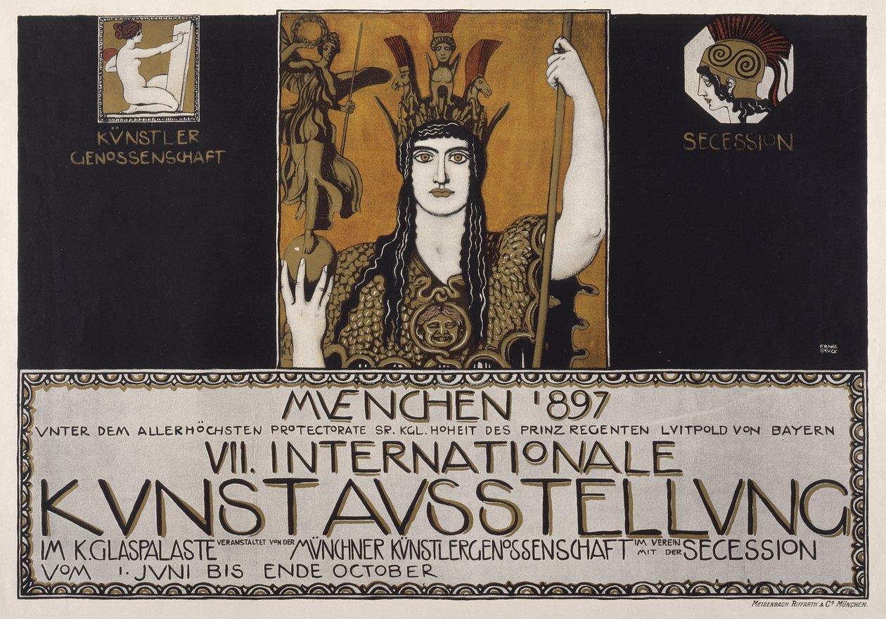 Sjunde internationella konstutställningen, München 1897 av Franz von Stuck