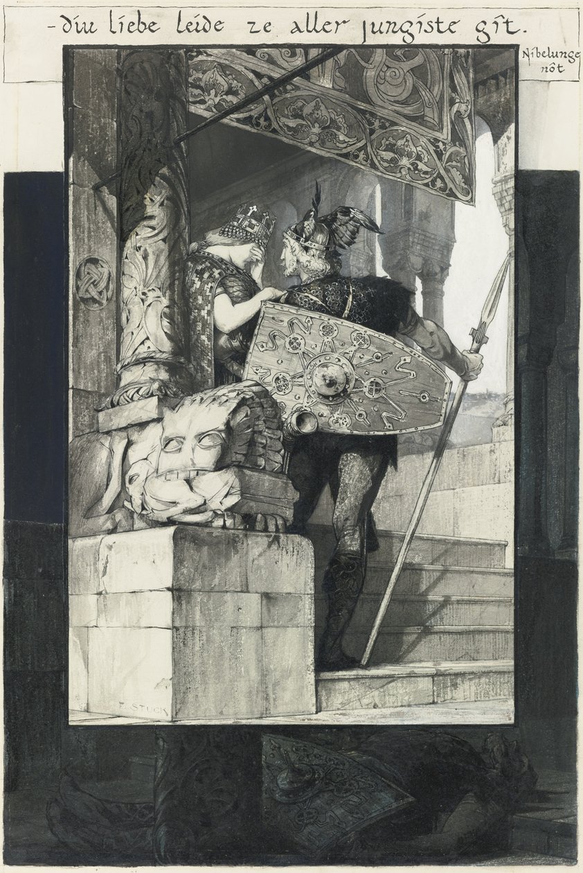 Siegfried och Kriemhild av Franz von Stuck