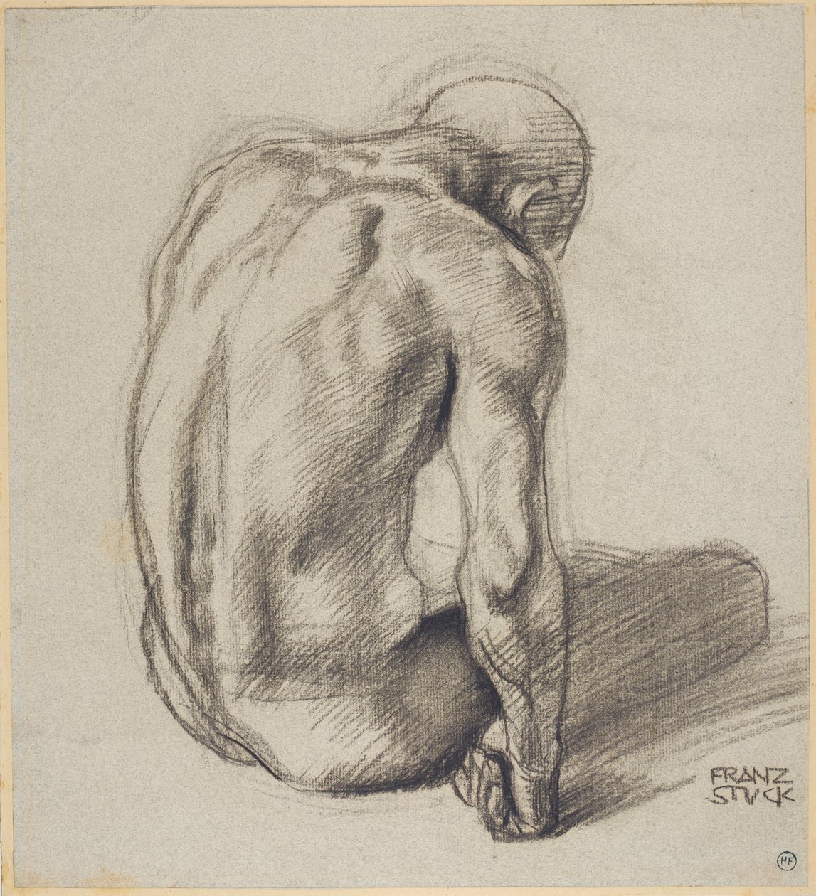 Sittande man av Franz von Stuck