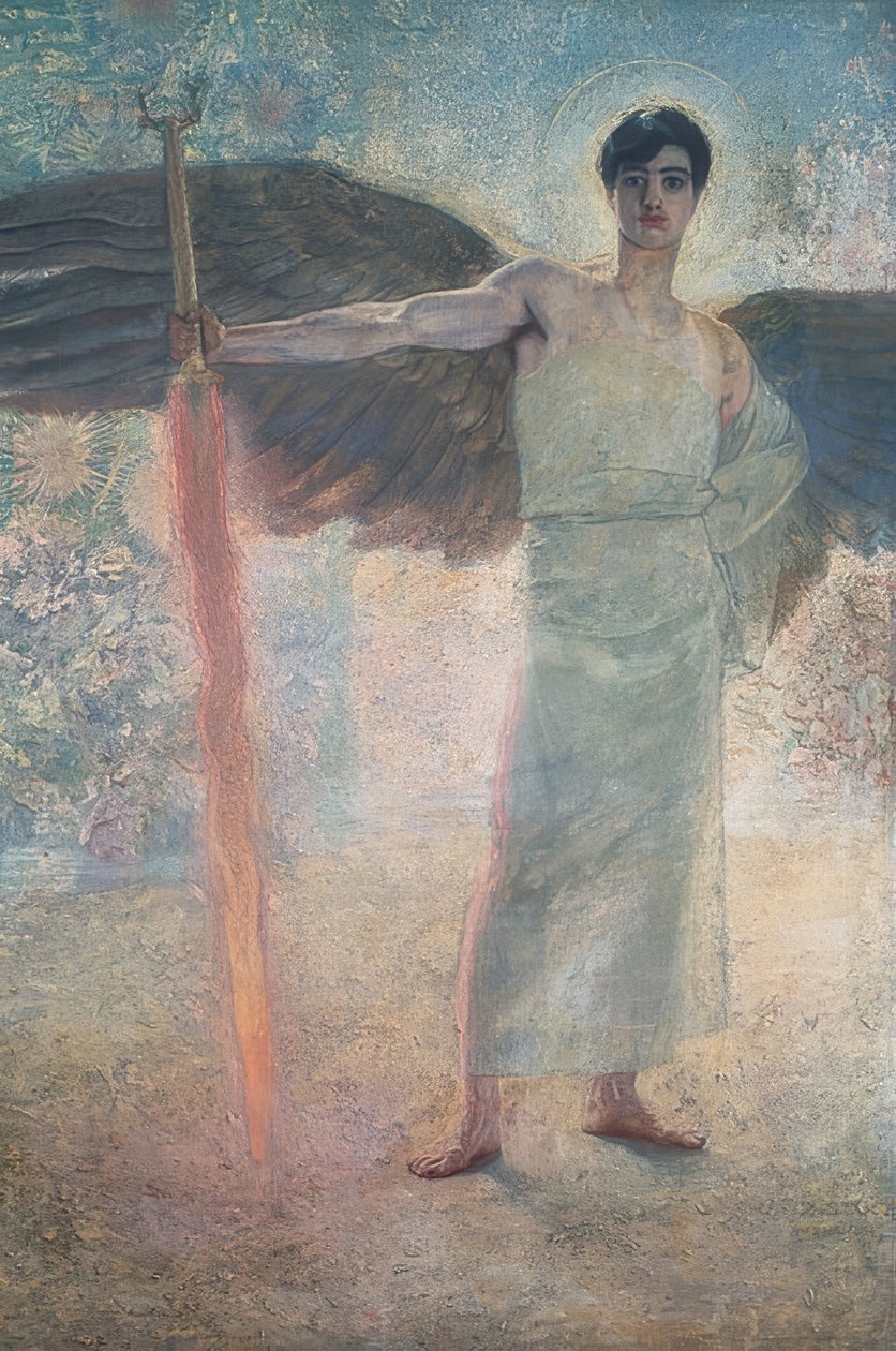 Paradisets väktare. 1889 av Franz von Stuck