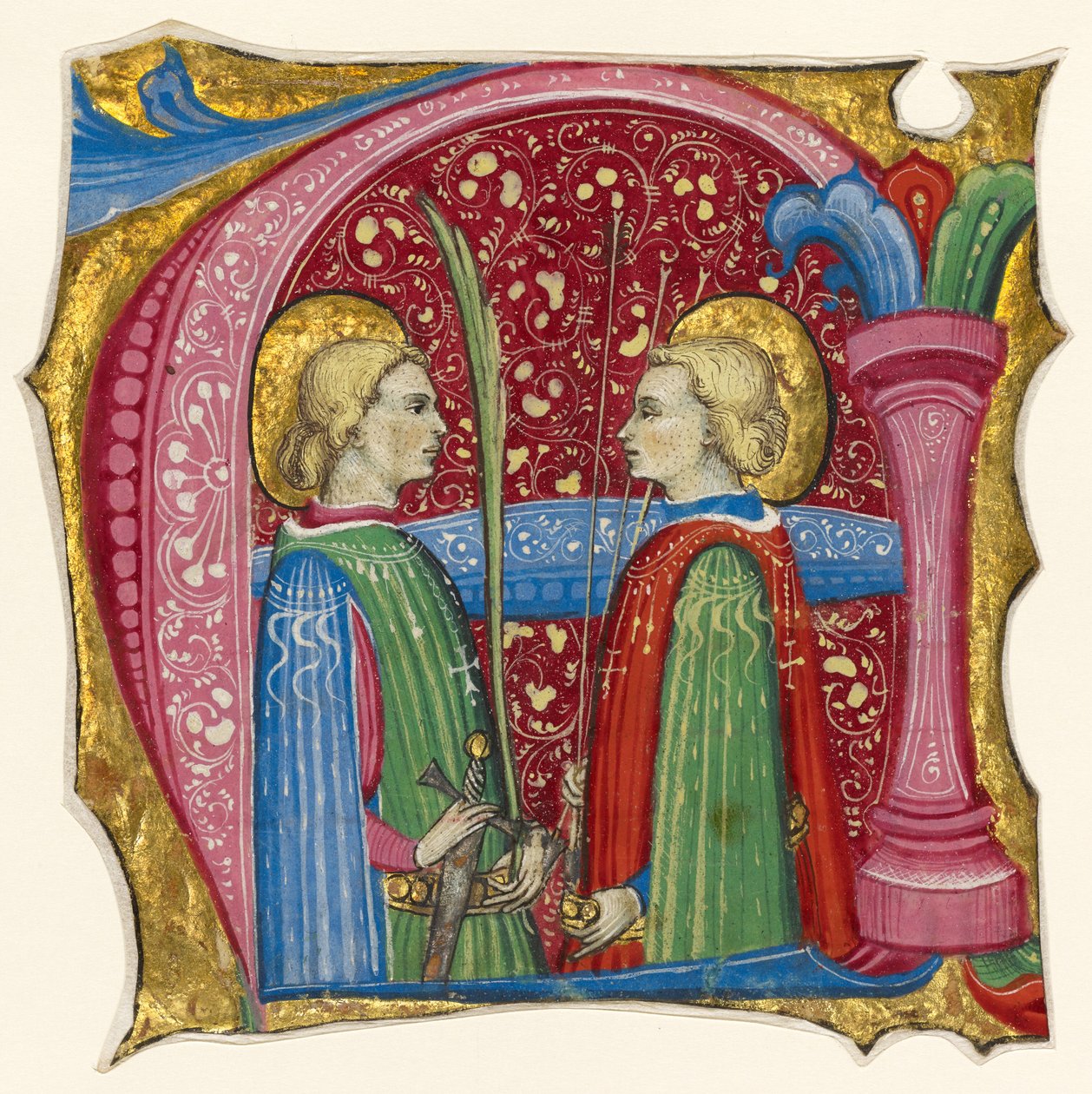 Inledande text A: De heliga Maurice och Theofredus av Frate Nebridio