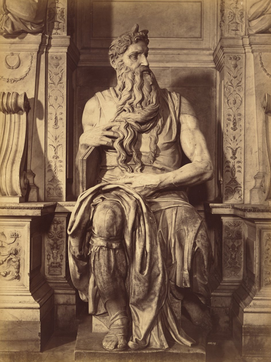 [Moise av Michael Angelo, central skulptur av Julius den andres grav] av Fratelli Alinari