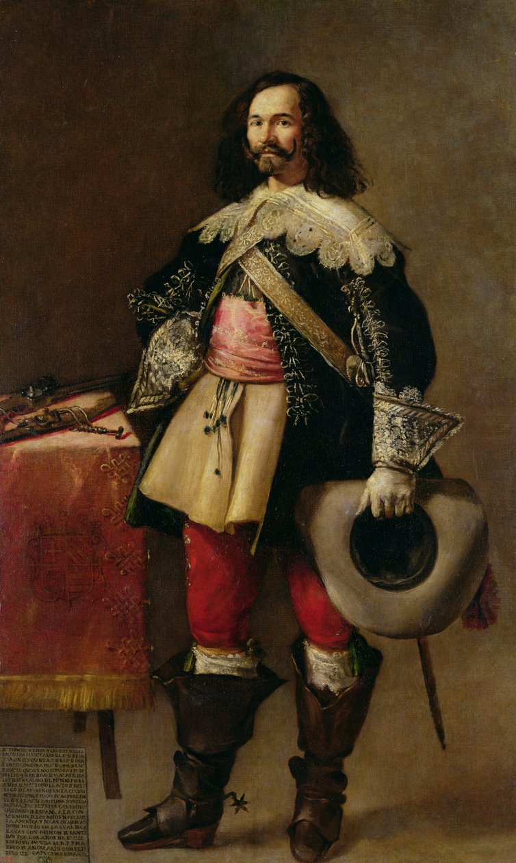 Don Tiburcio de Redin och Cruzat av Fray Juan Andres Rizi