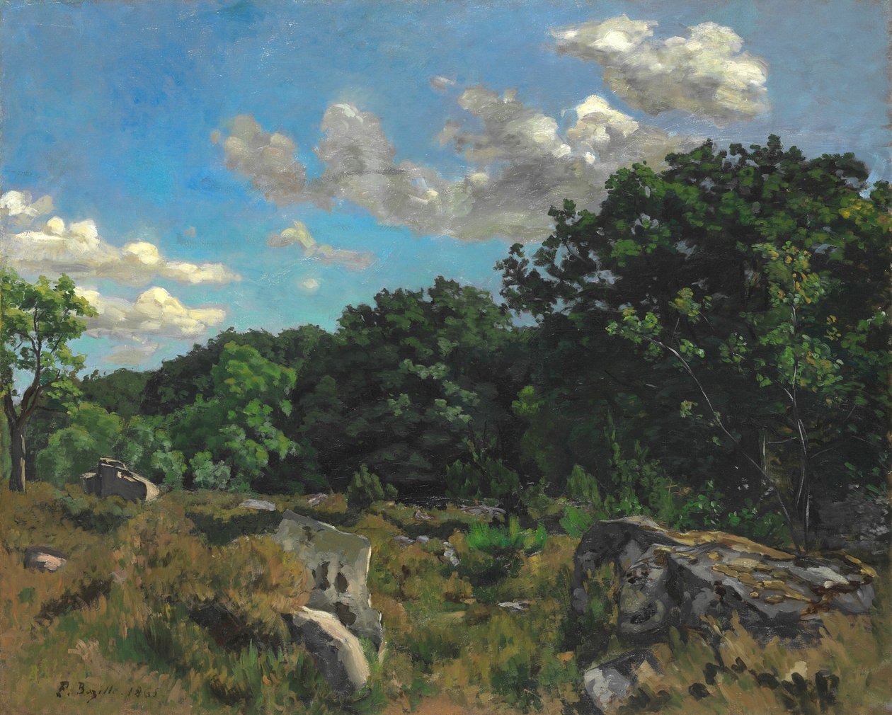 Landskap vid Chailly av Frédéric Bazille