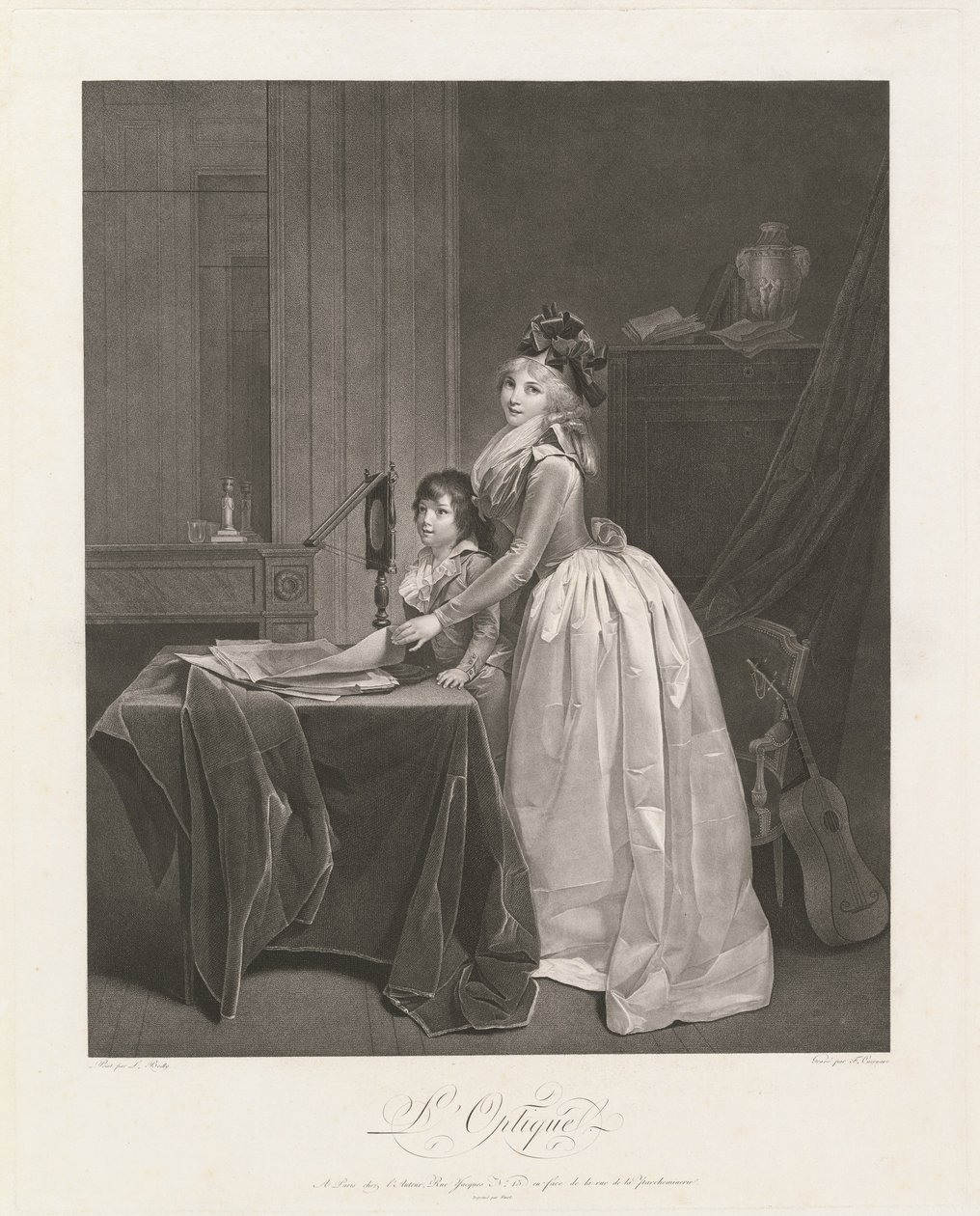 Den optiska tittaren av Frédéric Cazenave, after Louis Léopold Boilly