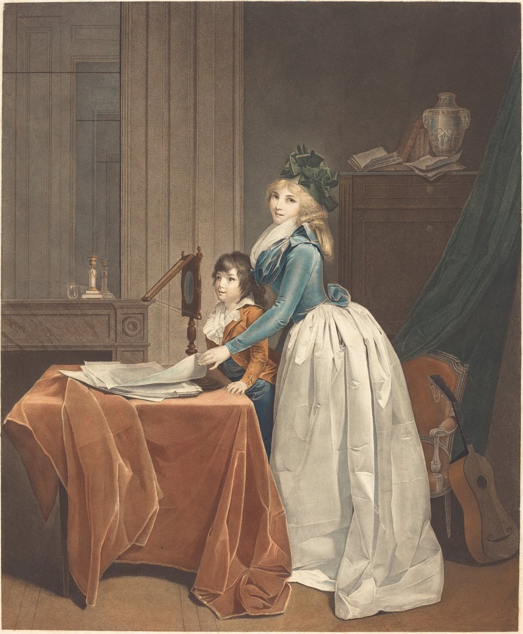 Den optiska tittaren av Frédéric Cazenave after Louis Léopold Boilly