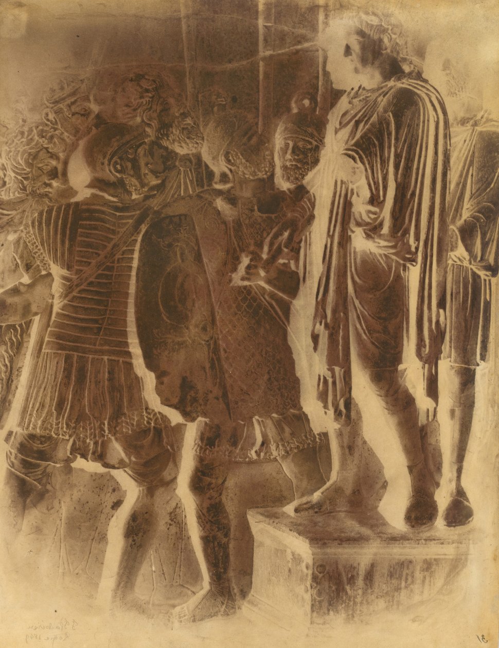 Basrelief från Konstantins båge, Rom, 1849. av Frédéric Flachéron