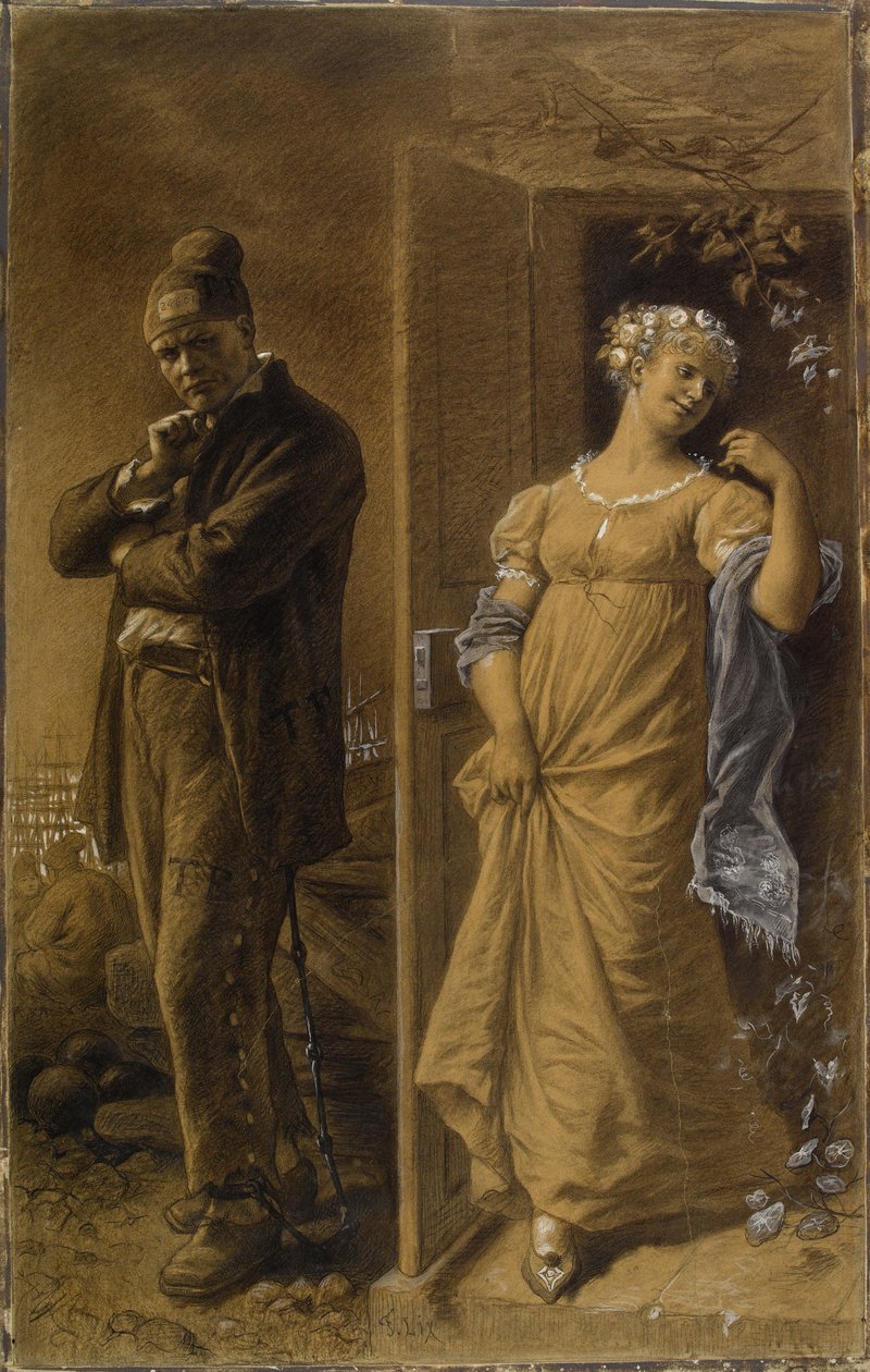 Frédéric Lix - Fången och den prostituerade (beskuren) av Frederic Theodore Lix