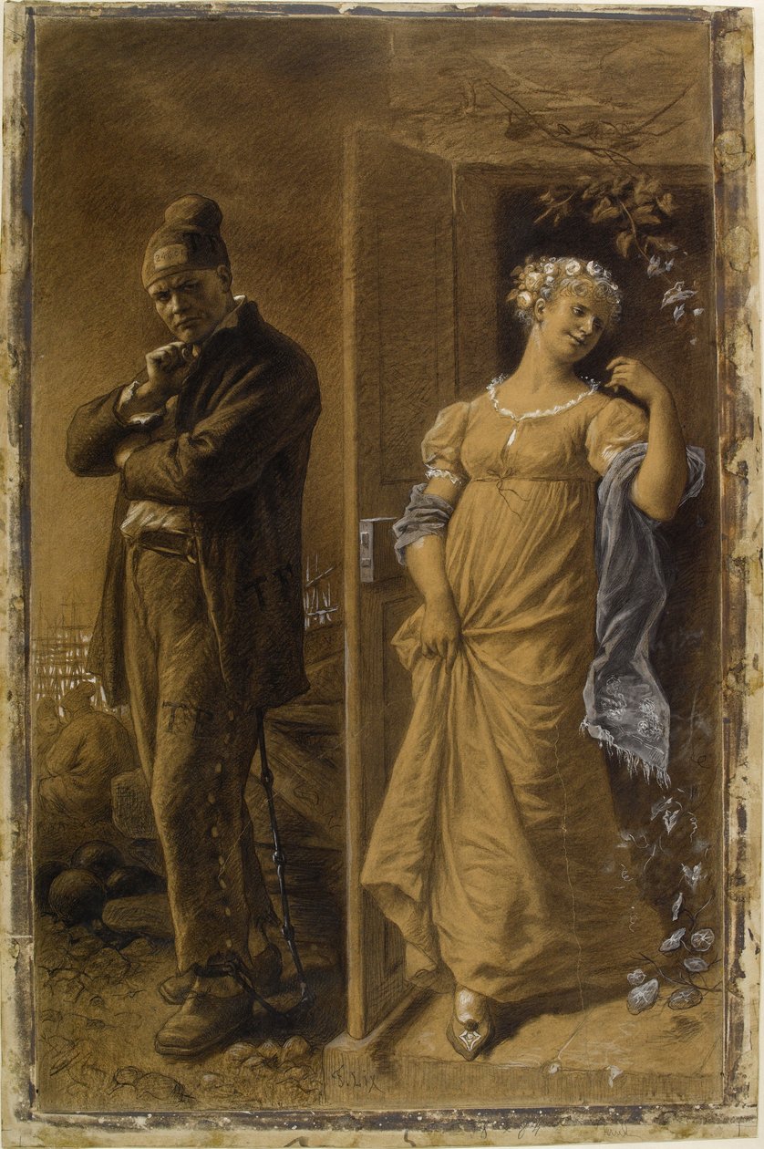 Frédéric Lix - Fången och den prostituerade av Frederic Theodore Lix