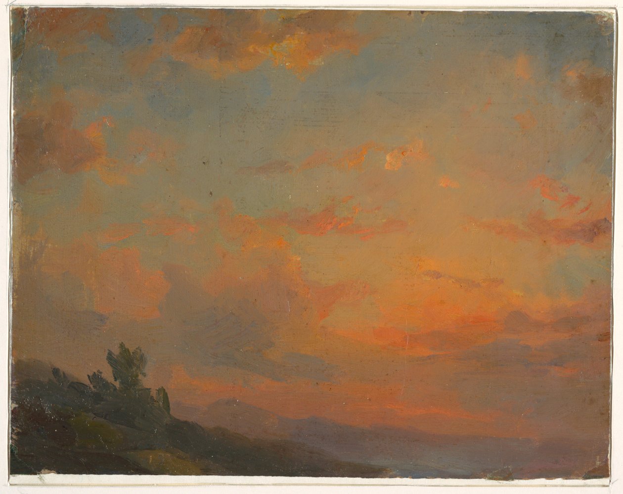 Molnstudie, solnedgång av Frederic Edwin Church