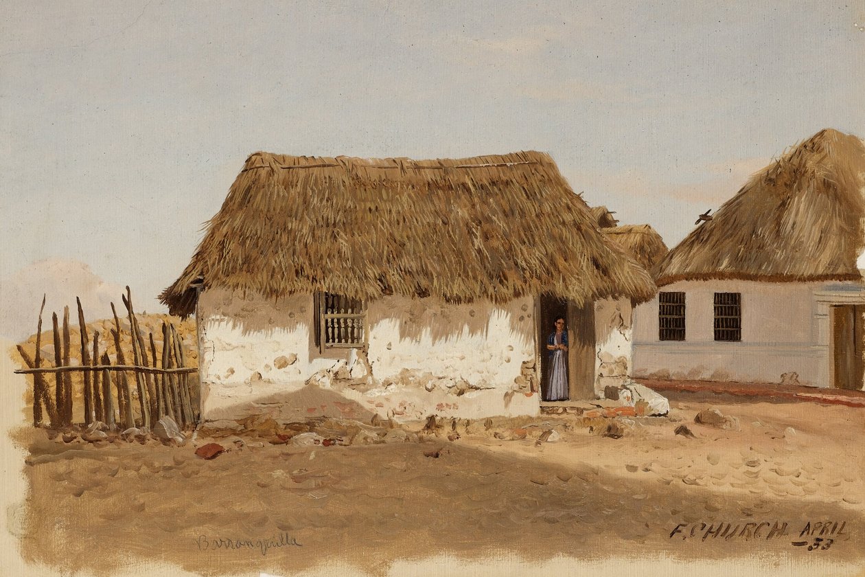 Colombia, Barranquilla, två hus av Frederic Edwin Church