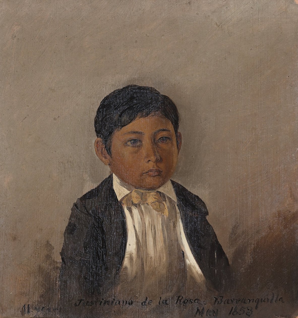 Colombia, Barranquilla, porträtt av pojke av Frederic Edwin Church
