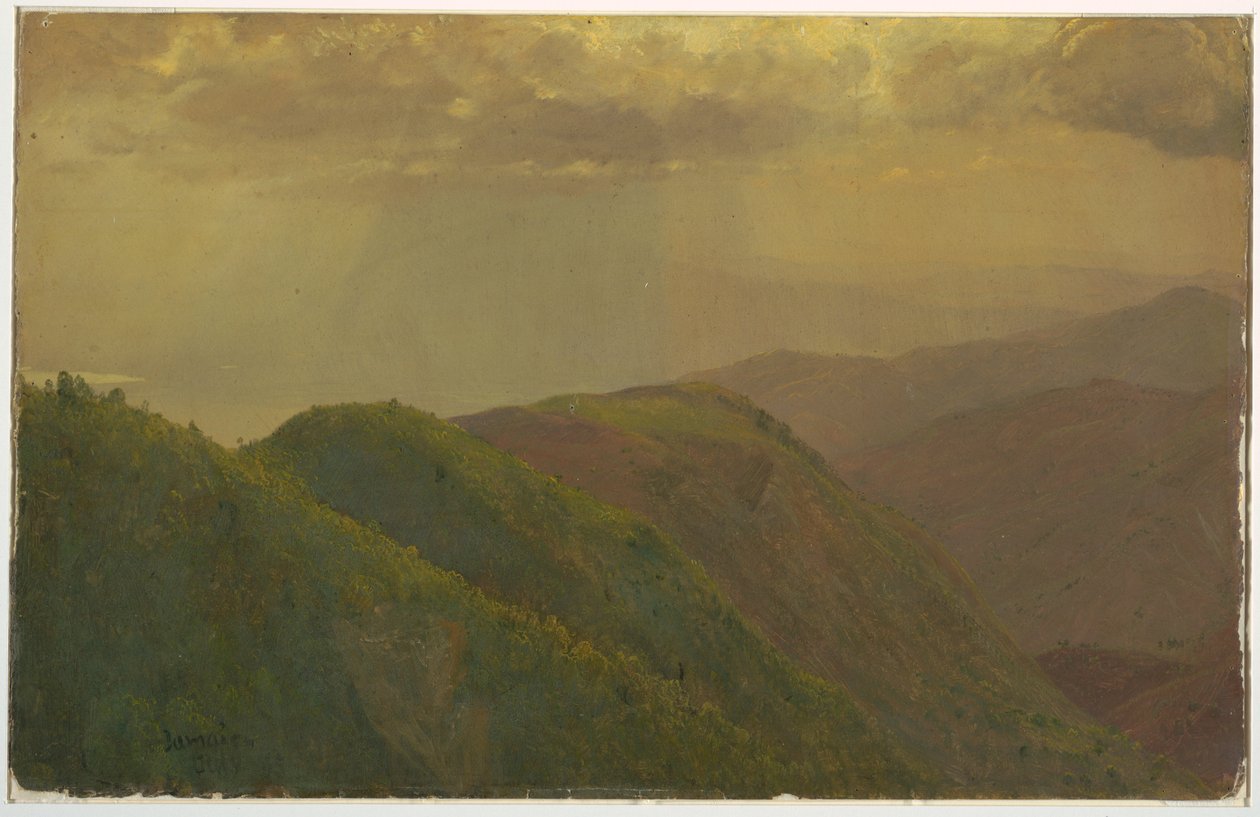 Landskap i Jamaica, Västindien av Frederic Edwin Church