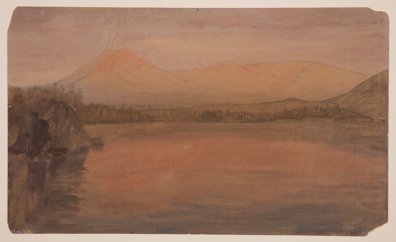 Mts. Katahdin och Turner från Katahdin av Frederic Edwin Church