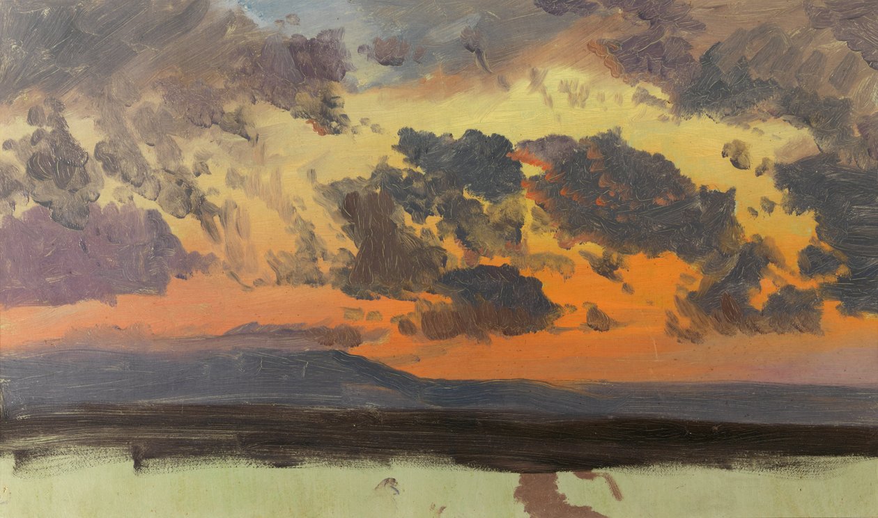 Himmel vid solnedgången, Jamaica, Västindien av Frederic Edwin Church