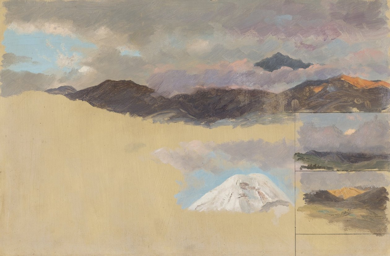 Studier av Mount Chimborazo, Ecuador av Frederic Edwin Church