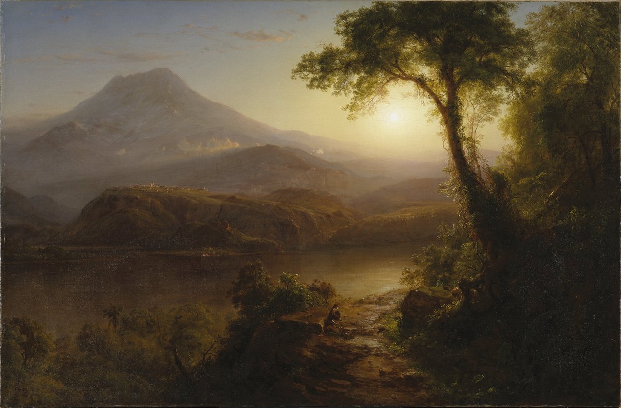 Tropiskt landskap av Frederic Edwin Church
