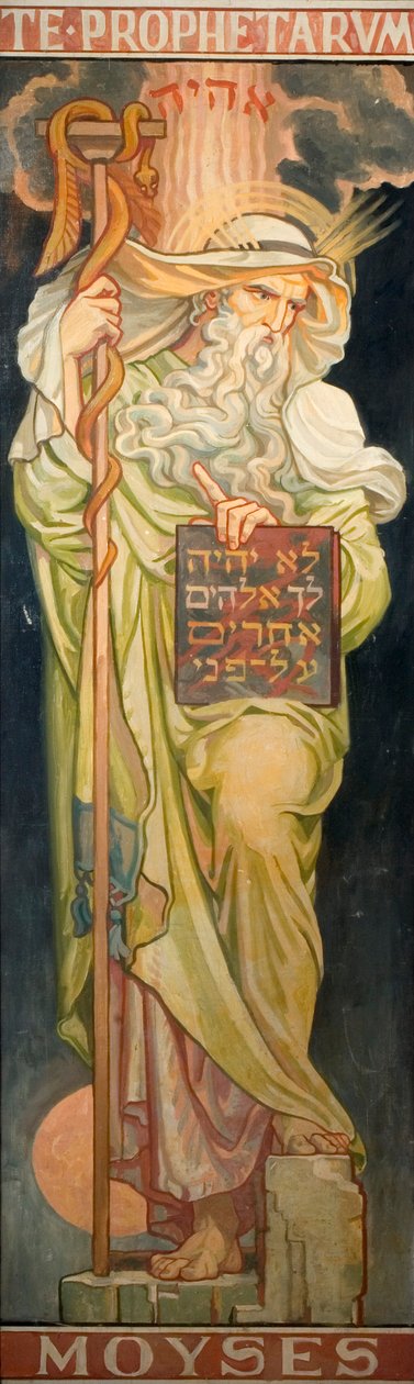 Profeter från Gamla testamentet: Moses, ca 1910 av Frederic James Shields