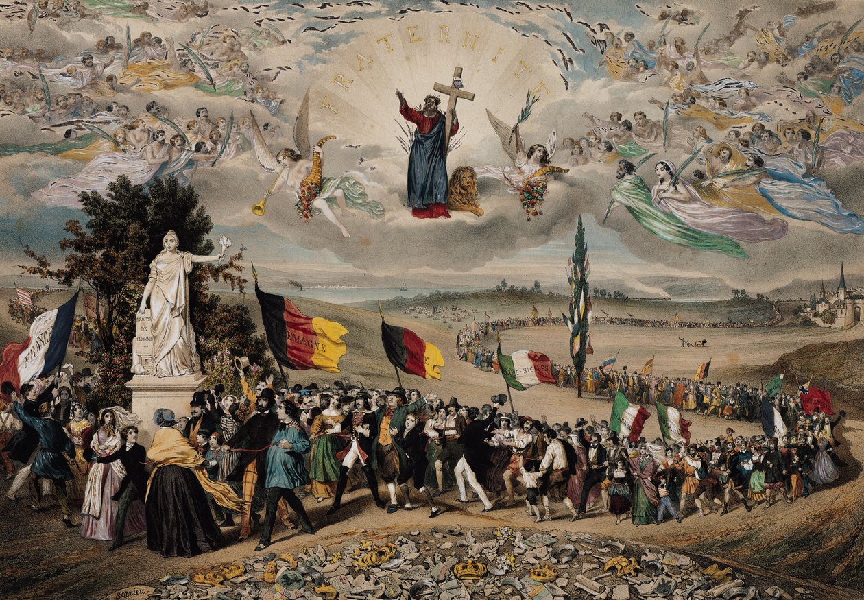 Universell demokratisk och social republik, 1848 av Frederic Sorrieu