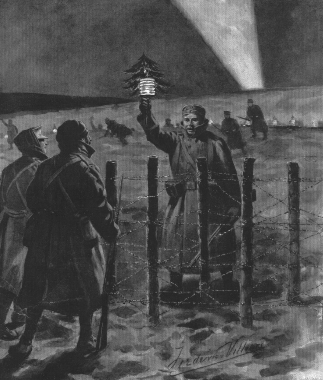 The Christmas Day True of 1914, publicerad 1915 av Frederic Villiers
