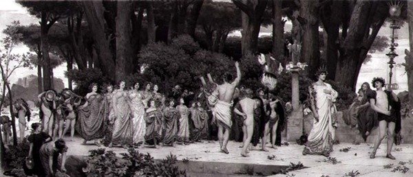 Daphnephoria, tryckt i Paris av Photogravure Goupil, utgiven av Fine Art Society. av Frederic (after) Leighton