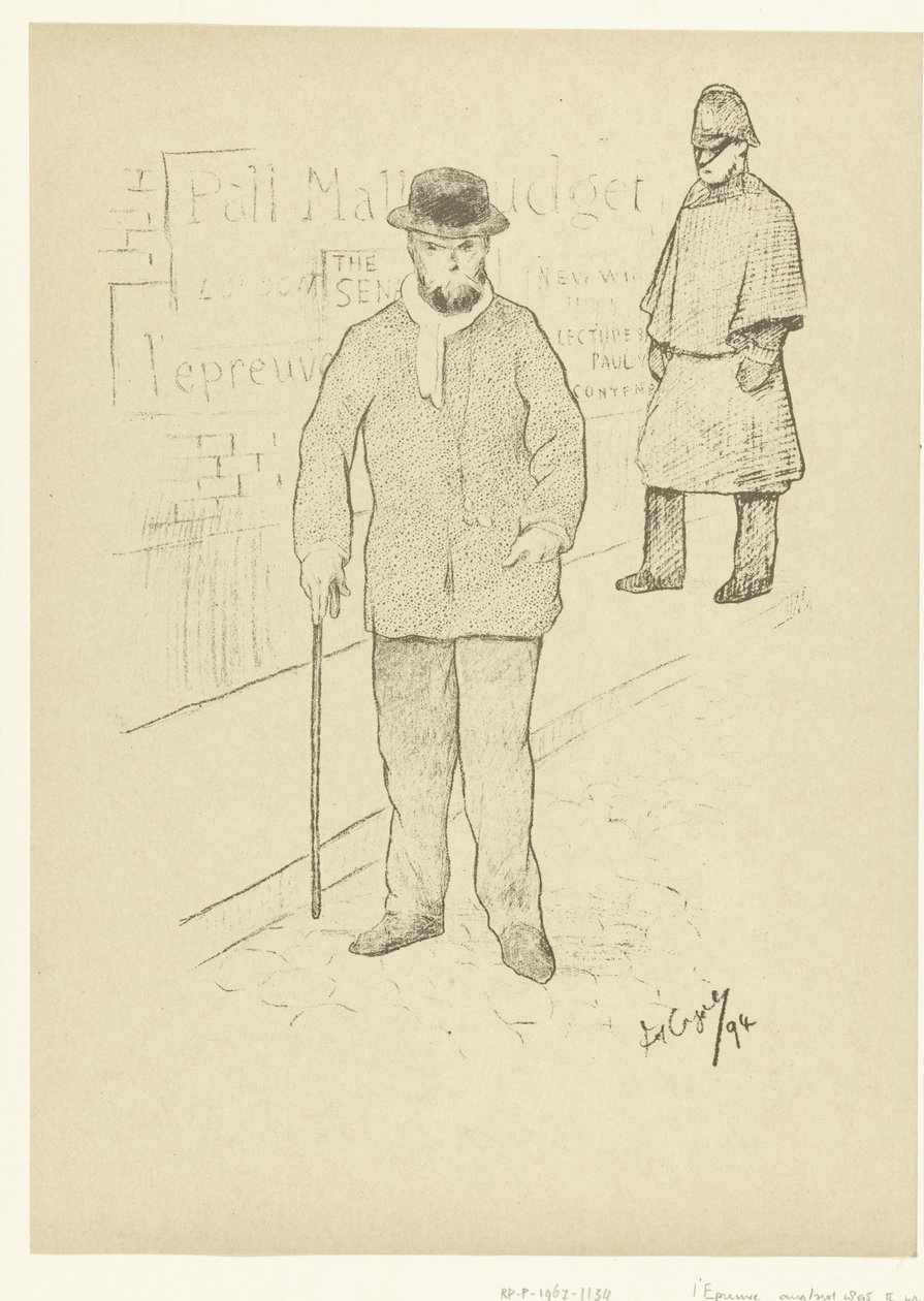 Portret van dichter Paul Verlaine i London Paul Verlaine i London The Trial (serietitel) av Frederic Auguste Cazals