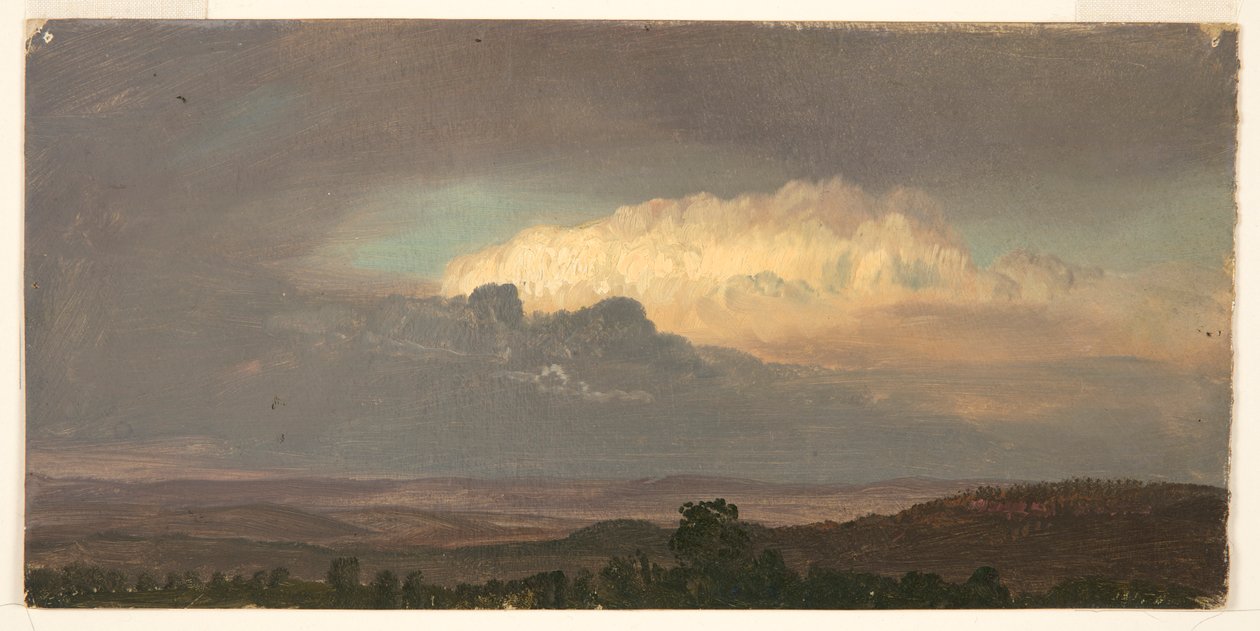 Moln över kullar, Jamaica av Frederic Edwin Church