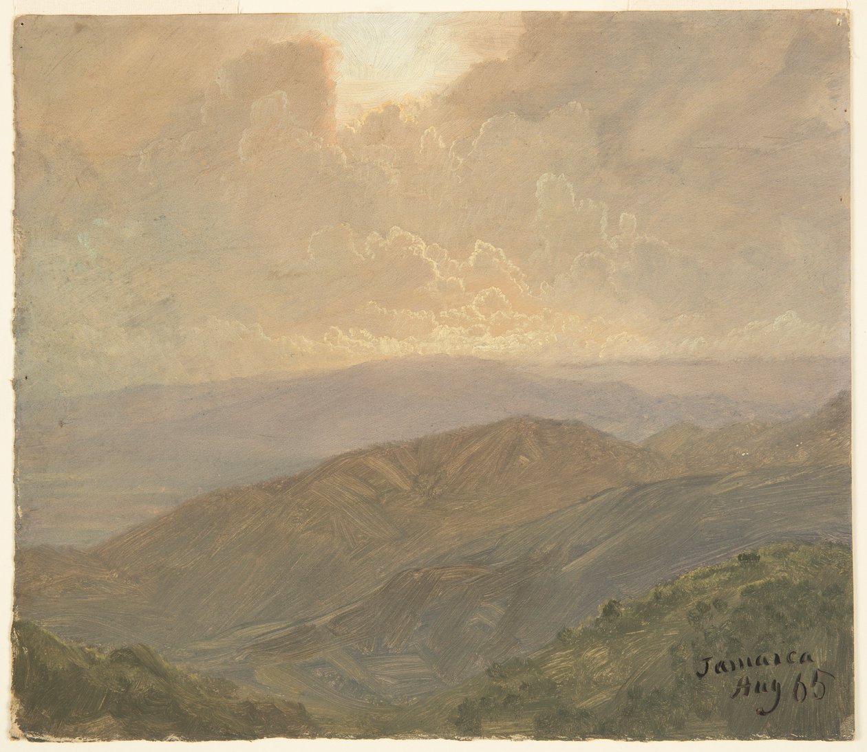 Molnig himmel, Jamaica av Frederic Edwin Church