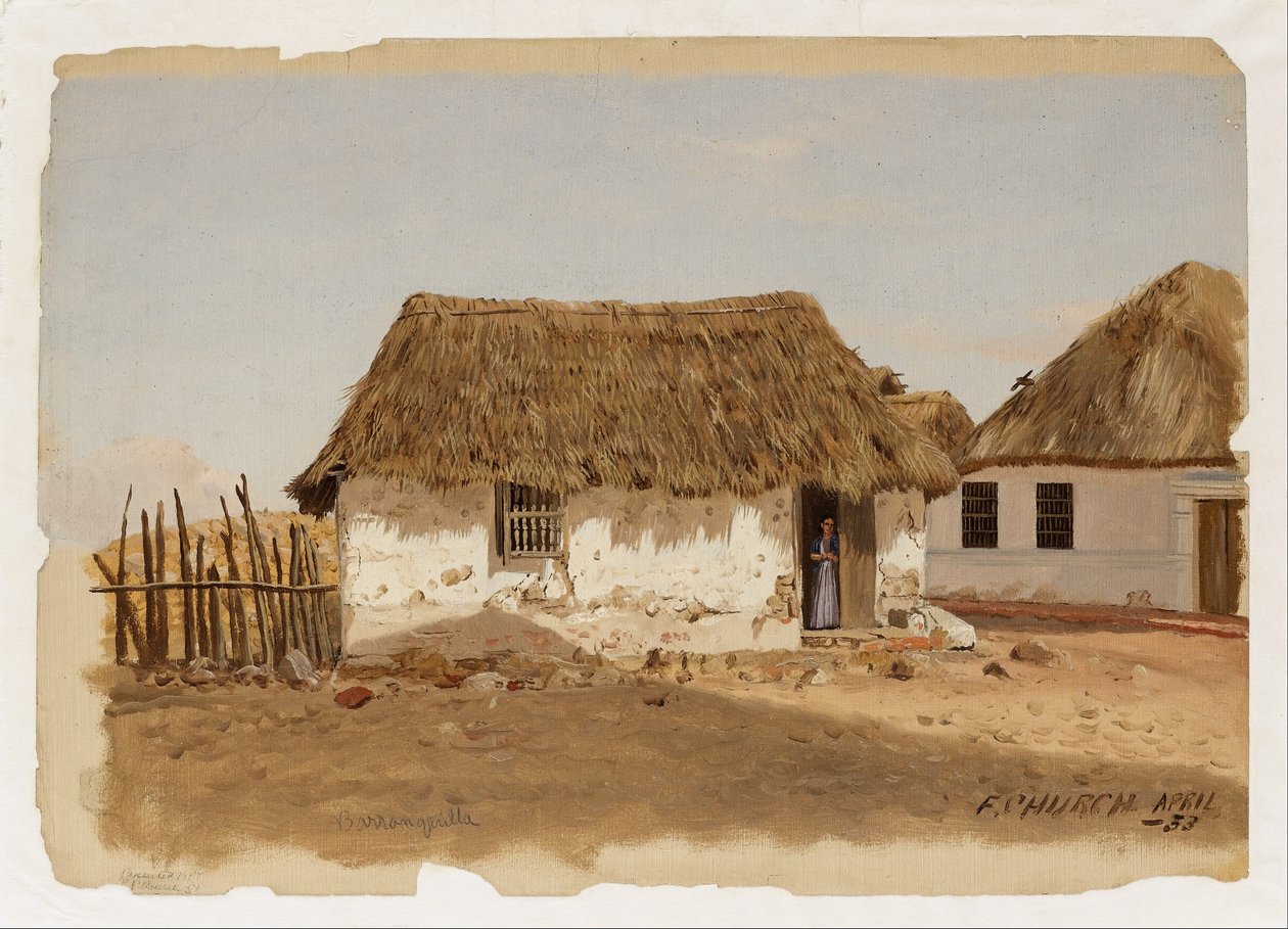 Colombia, Barranquilla, Två hus av Frederic Edwin Church