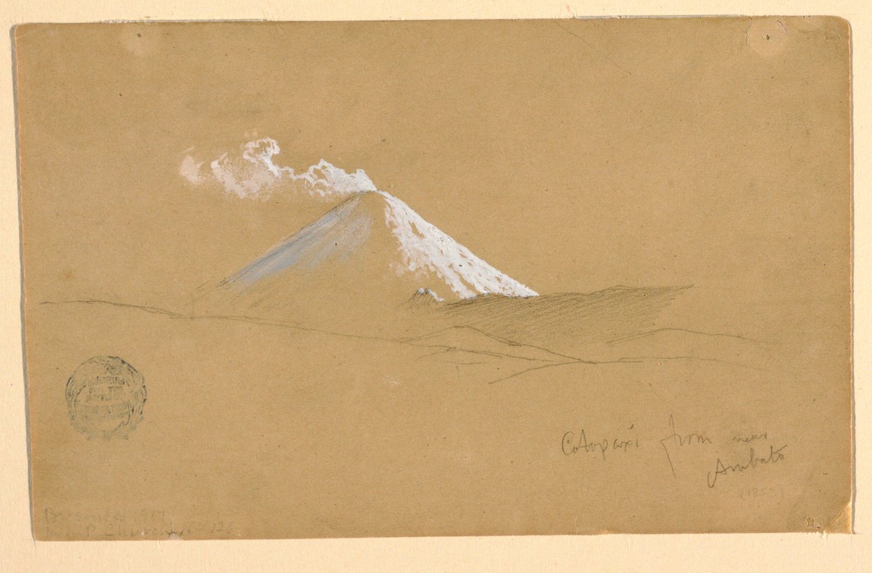 Cotopaxi från nära Ambato, Ecuador av Frederic Edwin Church