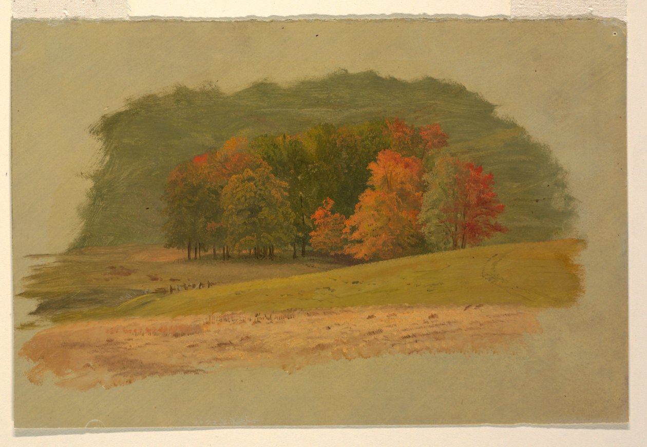 Teckning, Höstlandskap, 1860-70 av Frederic Edwin Church