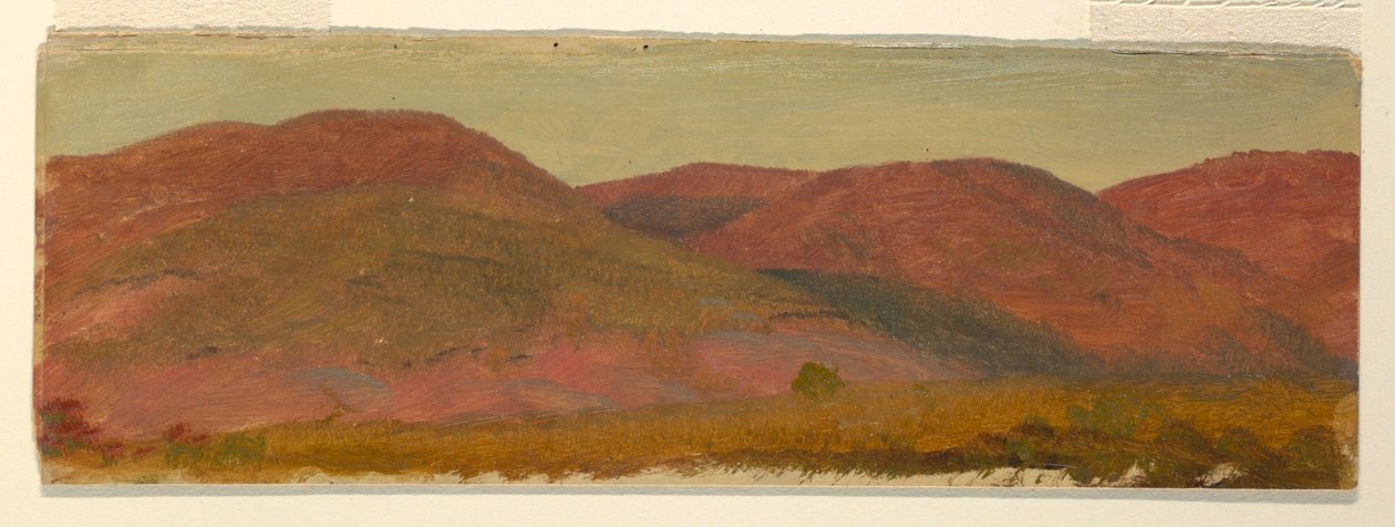 Teckning, Höstlandskap, ca 1870 av Frederic Edwin Church