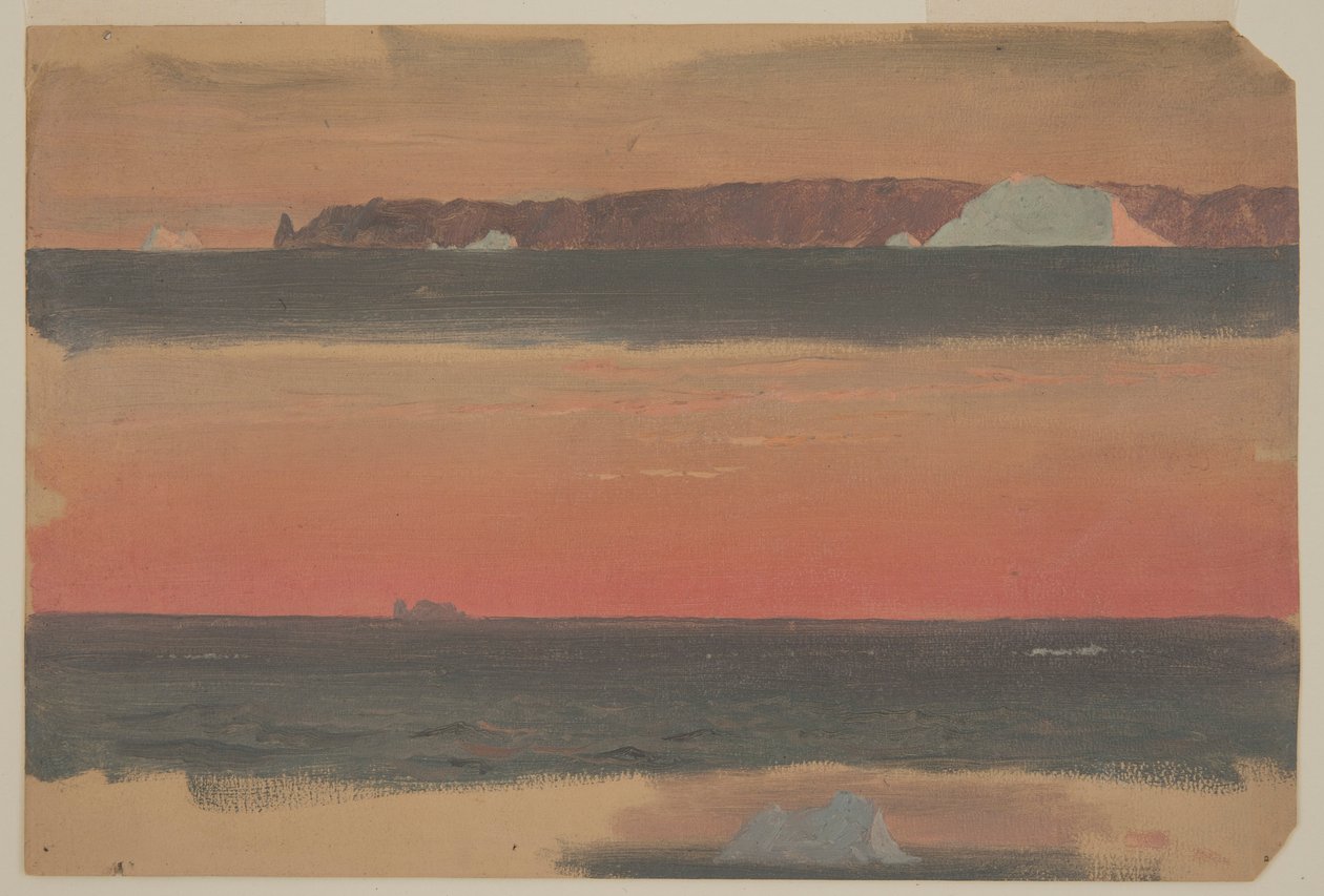 Ritning, Cape St. John, Newfoundland, 1 juni 1859 av Frederic Edwin Church