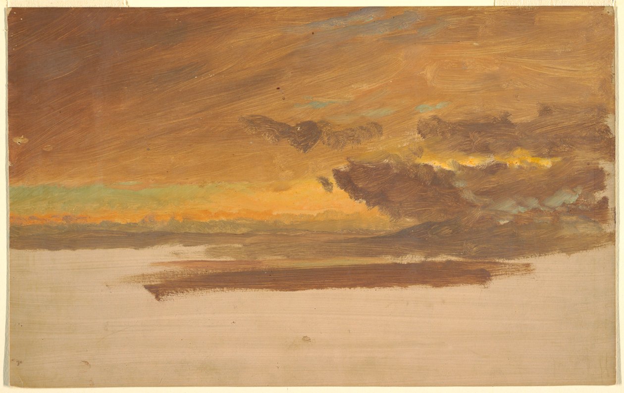 Teckning, Molnstudie, 1860-70 av Frederic Edwin Church