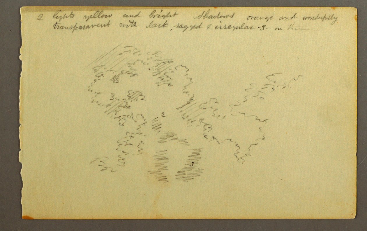 Teckning, Molnstudie, 1845 av Frederic Edwin Church