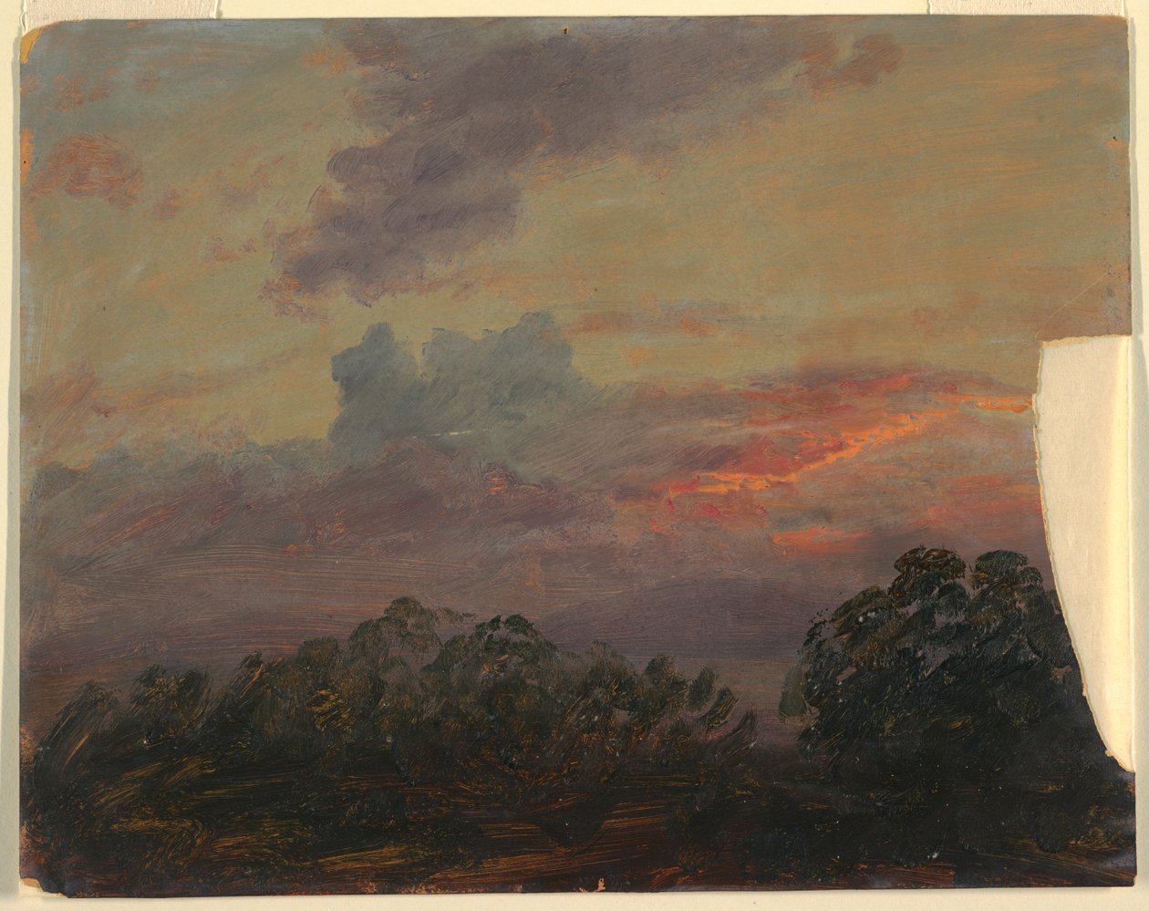 Teckning, Molnstudie, 1860-70 av Frederic Edwin Church