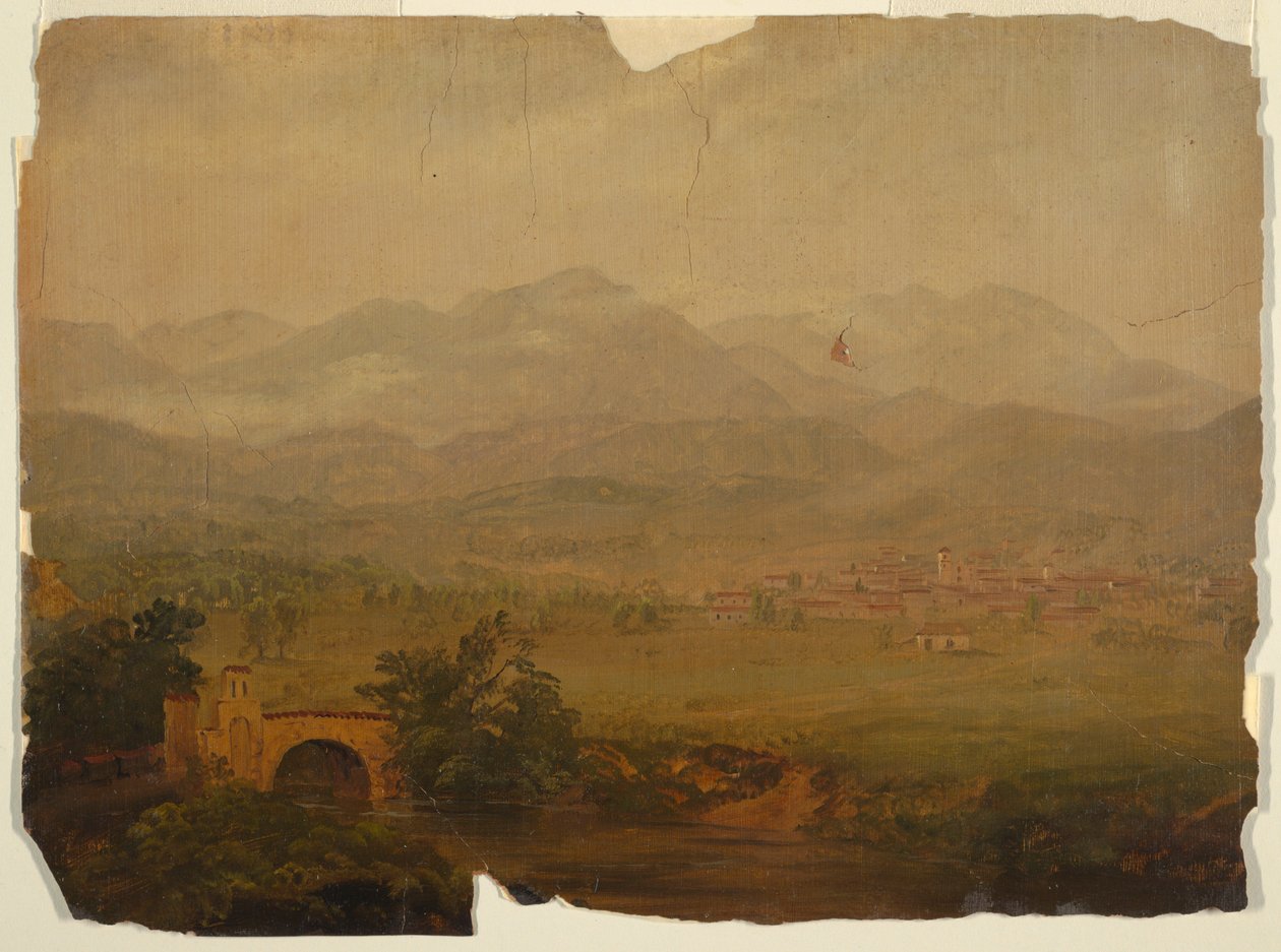 Teckning, Colomhia eller Ecuador, 1853 av Frederic Edwin Church