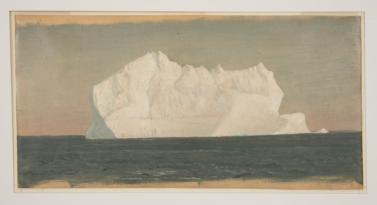 Teckning, flytande isberg, juni eller juli 1859 av Frederic Edwin Church