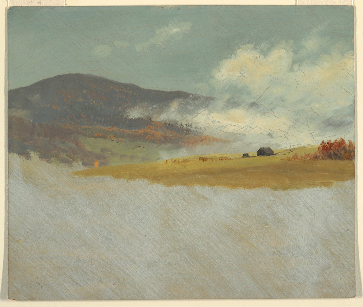 Teckning, Kuperade landskap, 1865-75 av Frederic Edwin Church