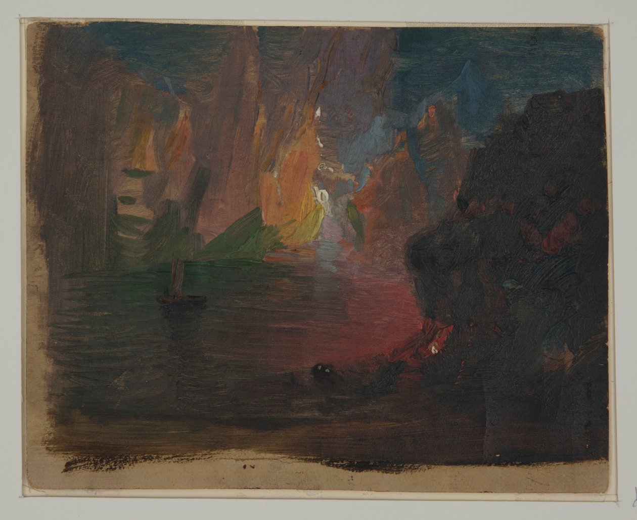 Teckning, Isbergsfantasi, ca 1859 av Frederic Edwin Church