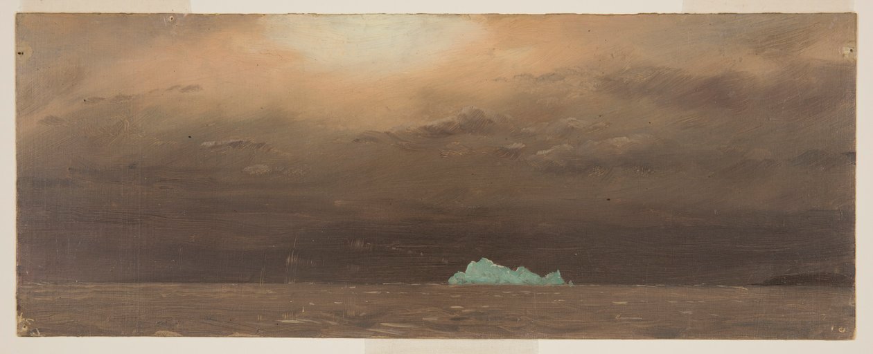 Teckning, Isberg, Newfoundland, 1859 av Frederic Edwin Church