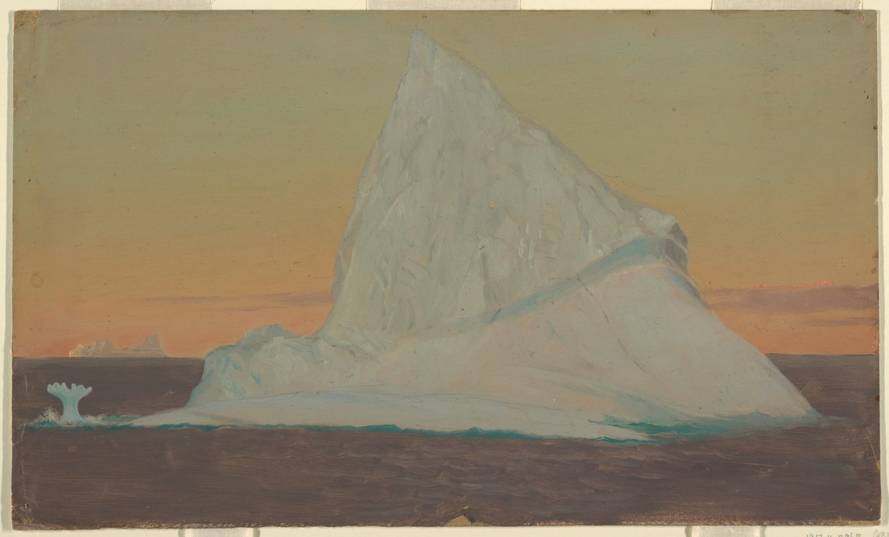 Teckning, Isberg och isblomma, juni eller juli 1859 av Frederic Edwin Church